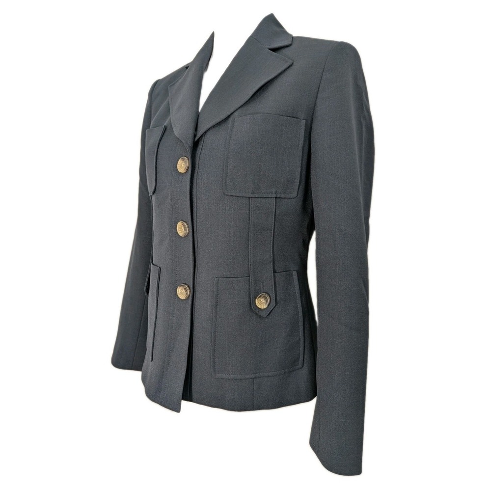 Evan Picone Navy Blue Single Breasted Blazer Women's Size 6 - Picture 2 of 7